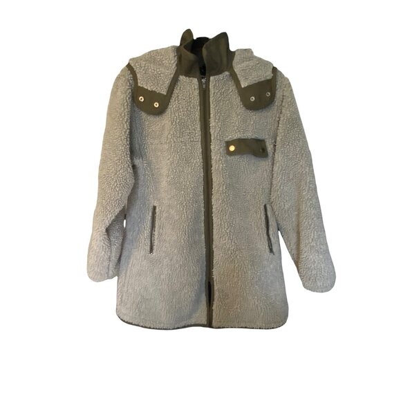 Thakoon Women's Berber Fleece Hooded Coat Size XS